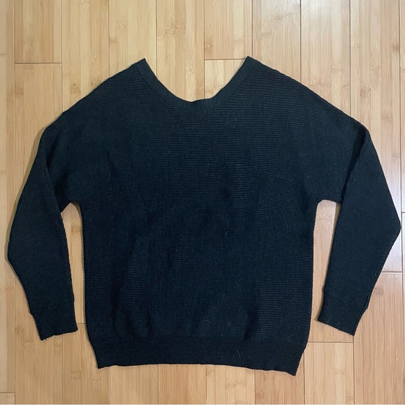 Philosophy Sweater Ribbed Size Medium Dark Grey - Picture 8 of 9
